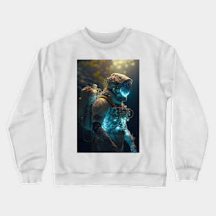 Firefly bacteria ghostly glow armour spaces Crewneck Sweatshirt